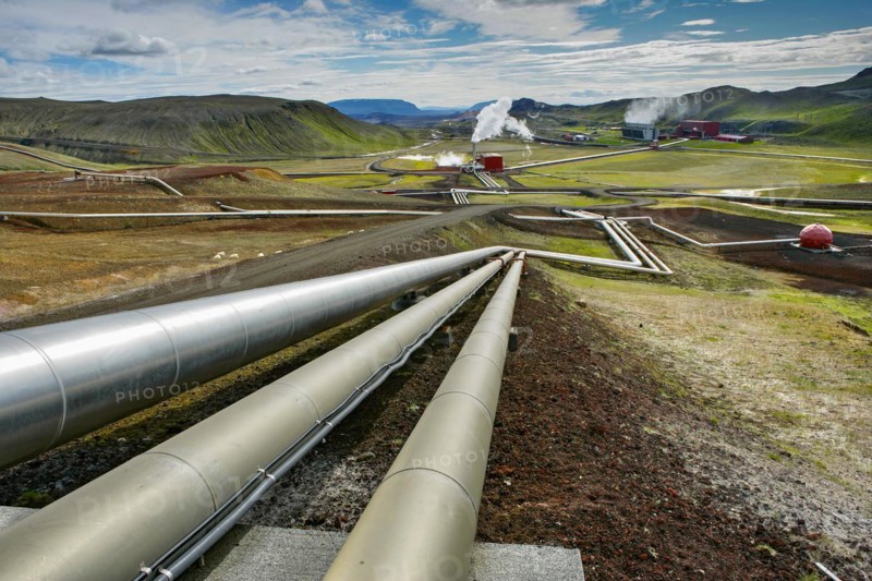 Krafla Geothermal Power Plant, Iceland, Europe