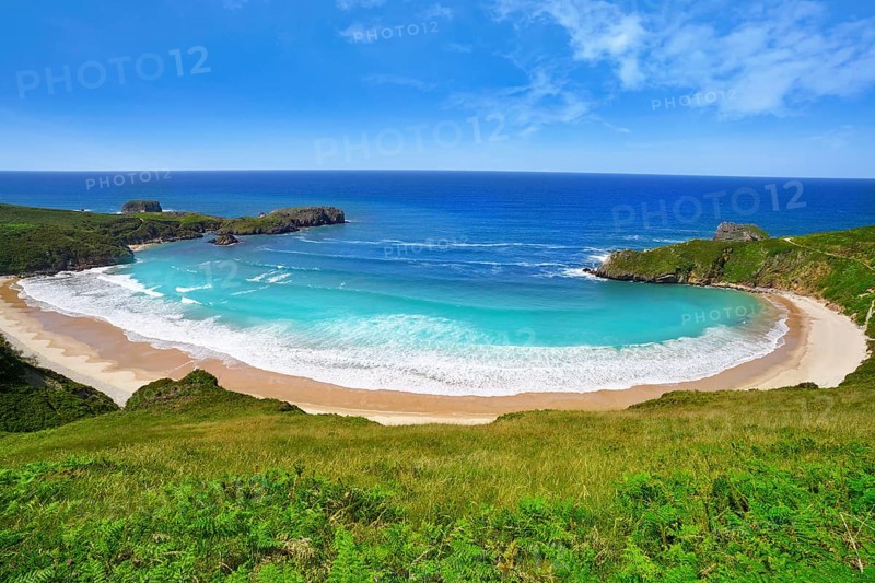 Torimbia beach in Asturias near Llanes of Spain