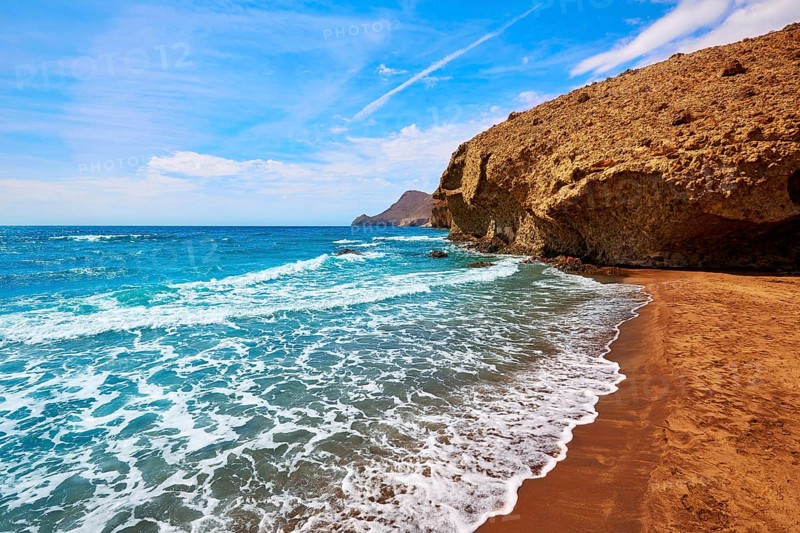 Almeria Playa del Monsul beach at Cabo de Gata in Spain