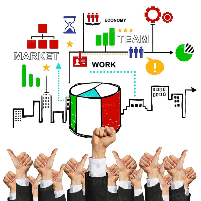 Group of hands of businesspeople showing gestures isolated on white