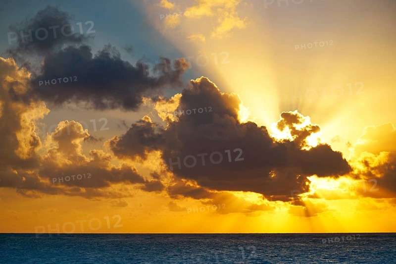 Riviera Maya sunrise beach at Mayan Mexico