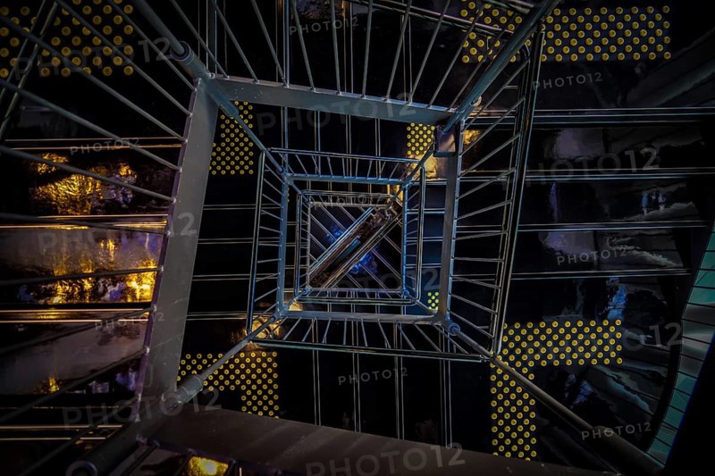 Spiral staircase of image. Shooting Location: Sendai, Miyagi Prefecture