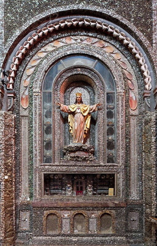 Pilgrimage church of St Nicholas, wall panelling made of shells and rock crystal, reliquary, St., Saint, Saint