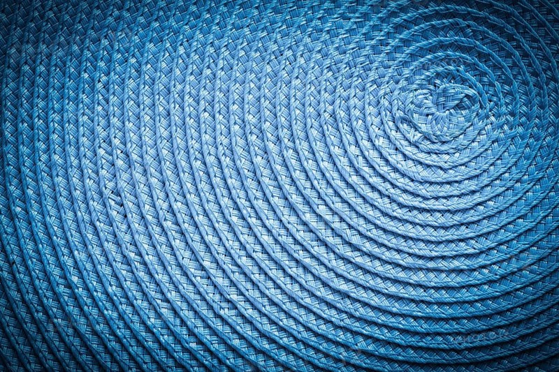 Texture of blue curled surface