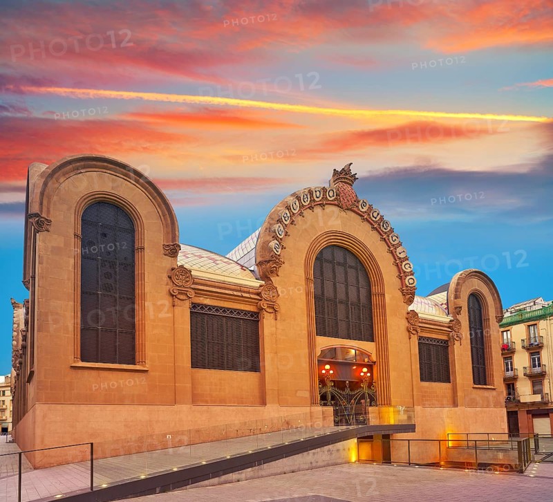 Tarragona Mercado Publico central market in Catalonia modernist style