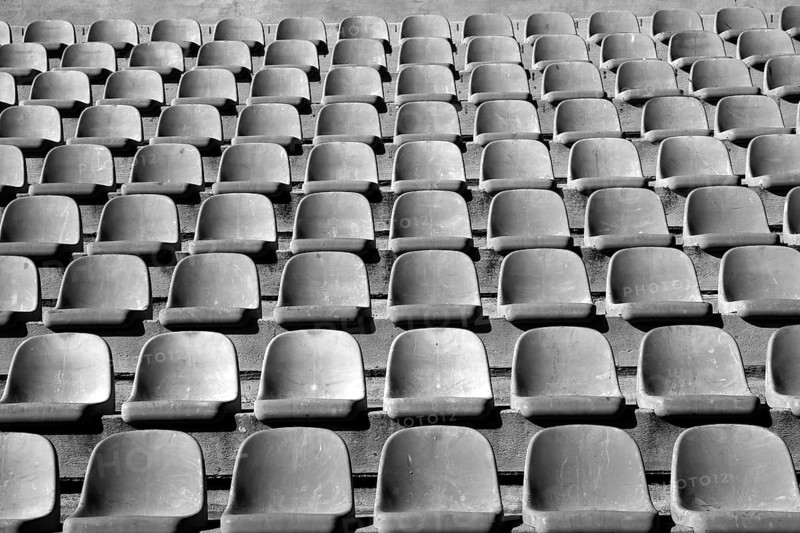 Aged old stadium grandstand stands pattern