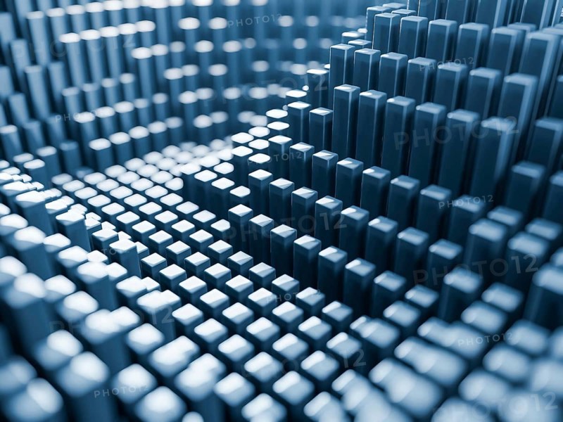 3d render of abstract data structure. High quality 3d illustration