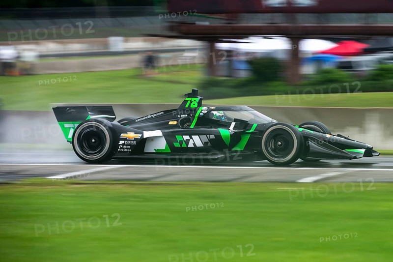 NOLAN SIEGEL (R) (78) of Palo Alto, California drives on track during a practice session for the XPEL Grand Prix at the Road America in Elkhart Lake WI