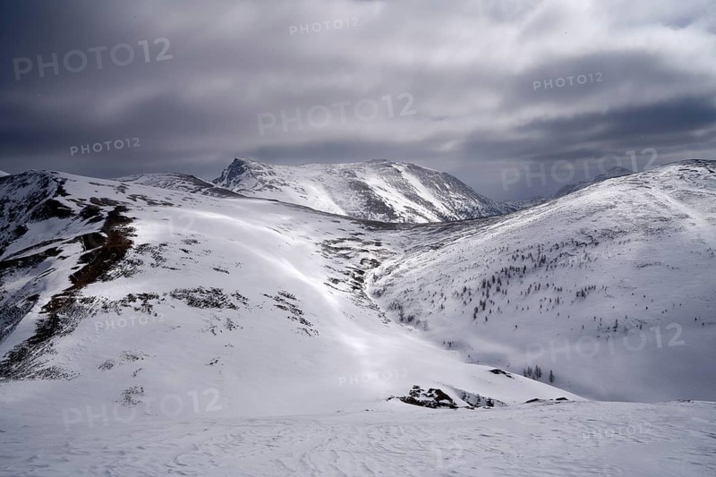 First snow on the Grünleitennock, Innerkrems, Carinthia, Austria, Europe