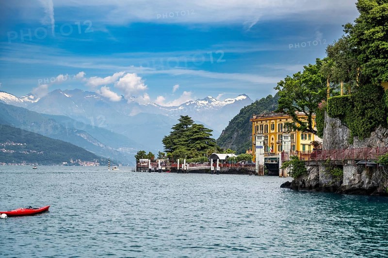 A view of Varenna on Lake como in glorious summer weather