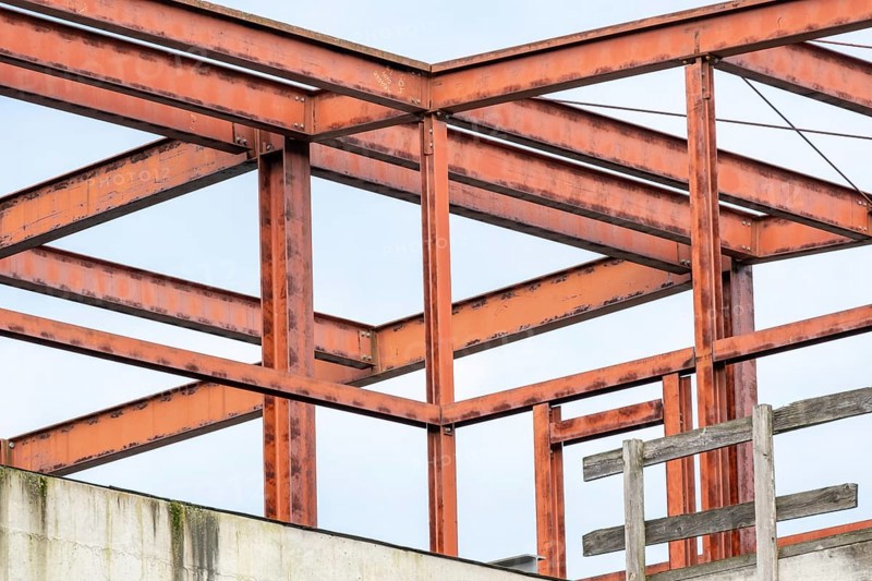 Shell of an old industrial building