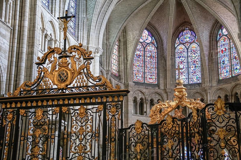 Saint-Etienne Cathedral, first Gothic cathedral, Sens, Burgundy, Yonne department, Bourgogne-Franche-Comte region, France, Europe