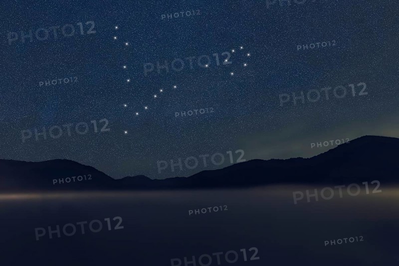 Pisces star constellation, Night sky, Cluster of stars, Deep space, Fishes constellation