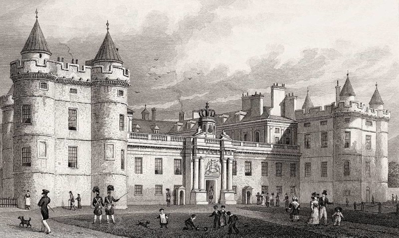 Holyrood Palace, Edinburgh, Scotland, 19th century, from Modern Athens by Th. H. Shepherd