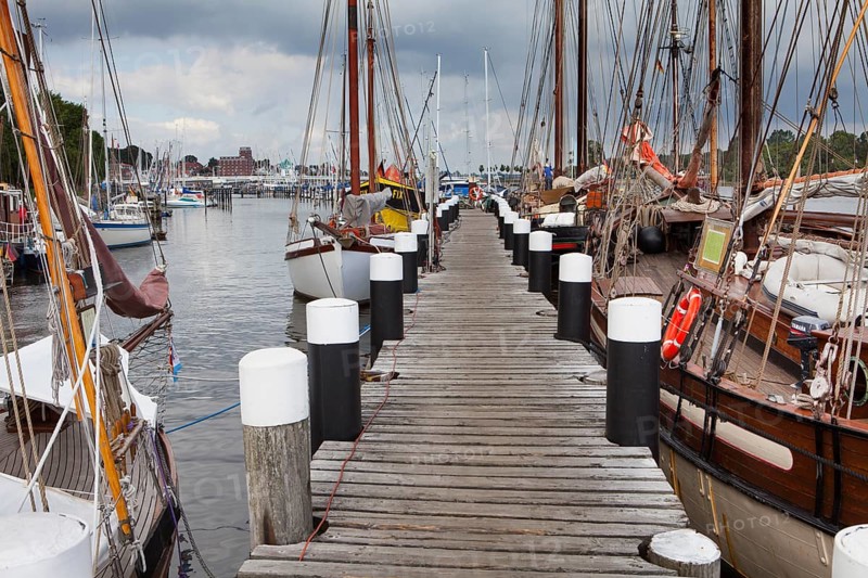 Old harbour, Kappeln, Schleswig-Holstein, Germany, Europe