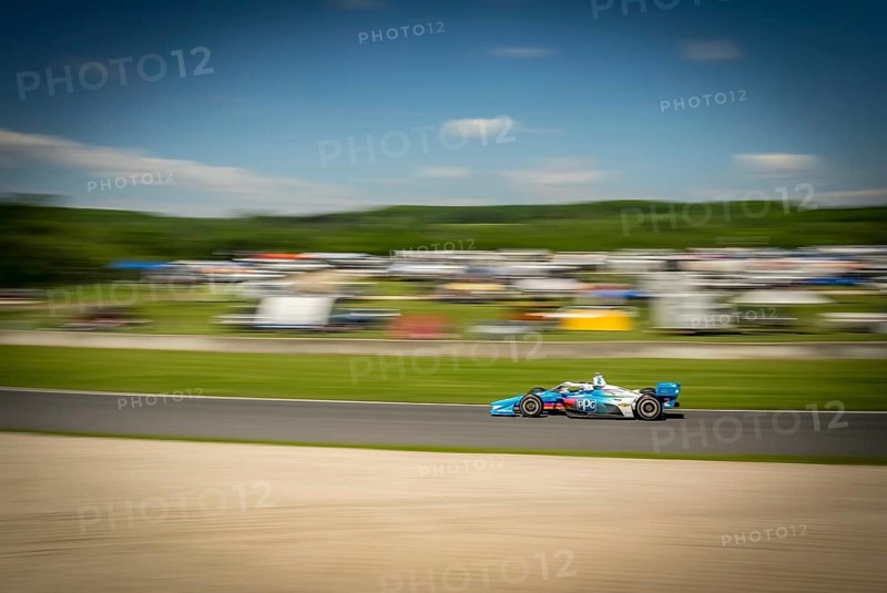 JOSEF NEWGARDEN (2) of Nashville, Tennessee practices for the XPEL Grand Prix at Road America in Elkhart Lake, WI