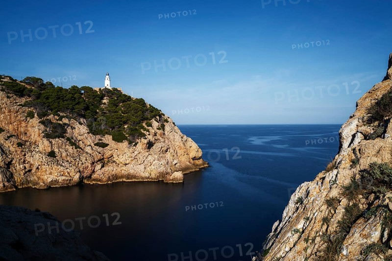 A view of the Punta de Capdepera and the lighthouse in eastern Mallorca