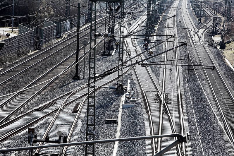 The Hanover–Würzburg high-speed railway, Nörten-Hardenberg, district of Northeim, Lower Saxony, Germany, Europe