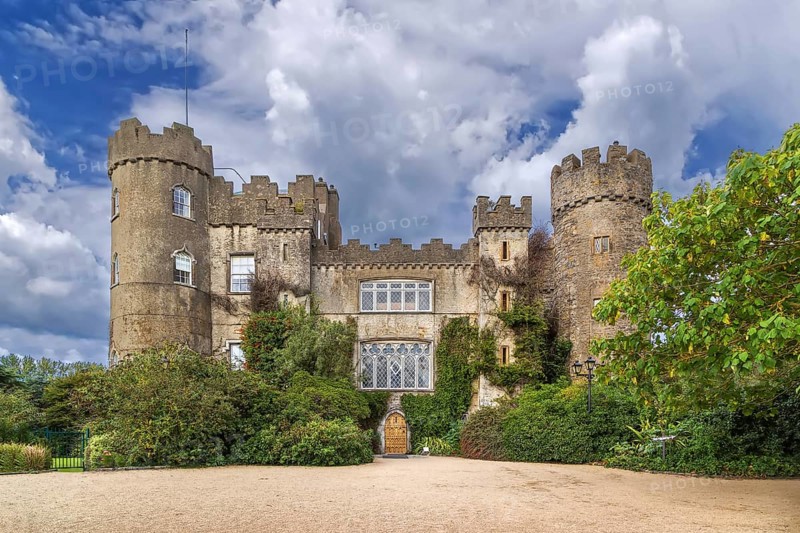 Malahide Castle parts of which date to the 12th century, Iraland