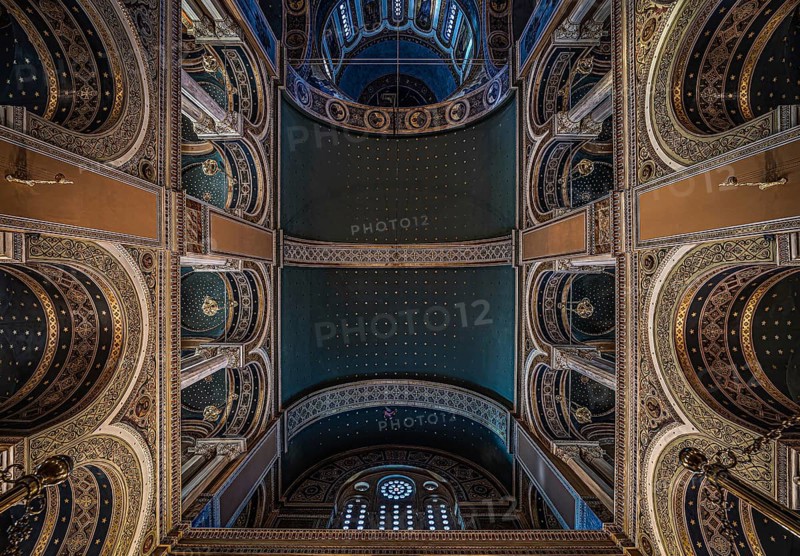 Athens Old Town, Attica, Greece, 12 28 2019 Interior design of the Orthodox Metropolitan Cathedral of Athens, Europe