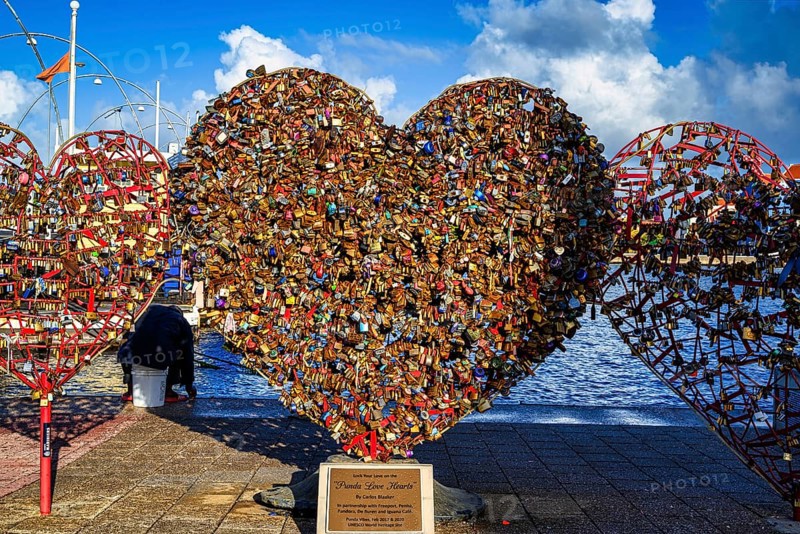 Heart in willemstad on curacao