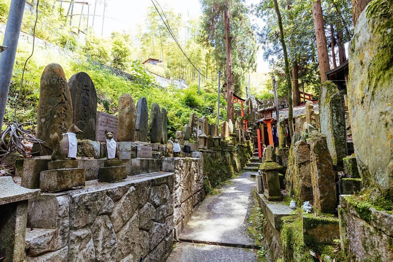 Kyoto, Japan - May 15 2019: Fushimi Inari Shrine in Kyoto, Japan. One of the largest tourist attractions in Japan