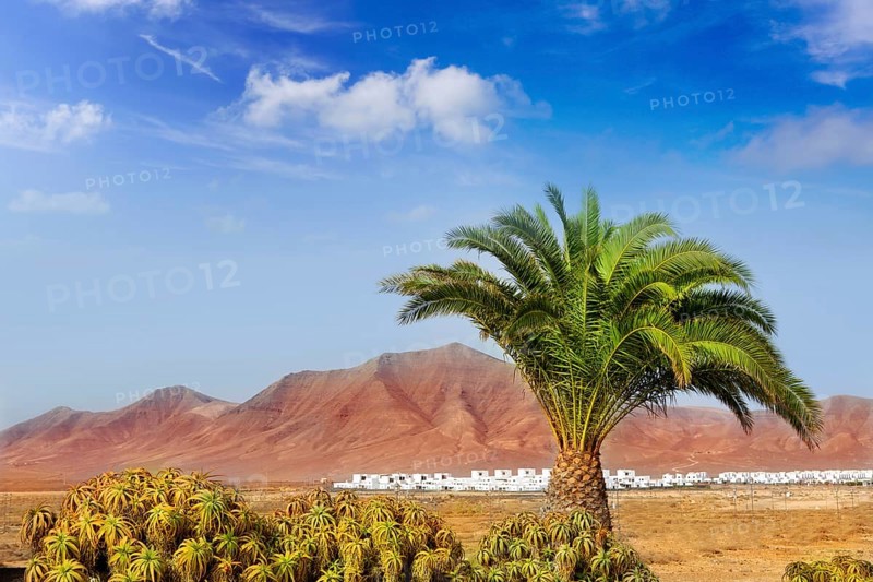 Ajaches mountain in Lanzarote Punta Papagayo at Canary Islands