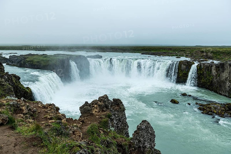 The Famous Godafoss waterfall in northern Iceland