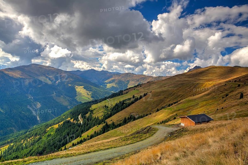 Amazing ski resort in Tyrolean Alps in autumn, Austria, Europe
