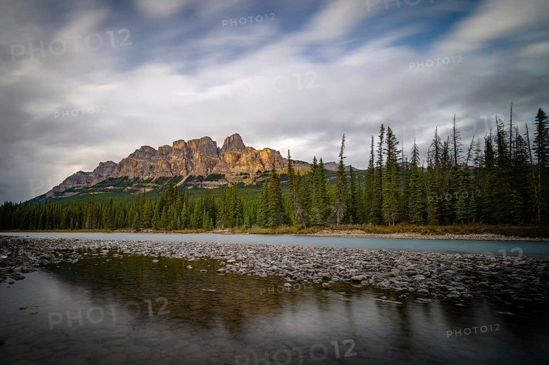 Beautifull sunset under Castle Mountain