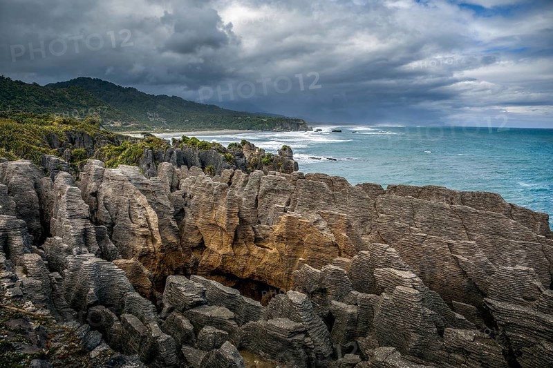 Pancake rocks near Punakaiki
