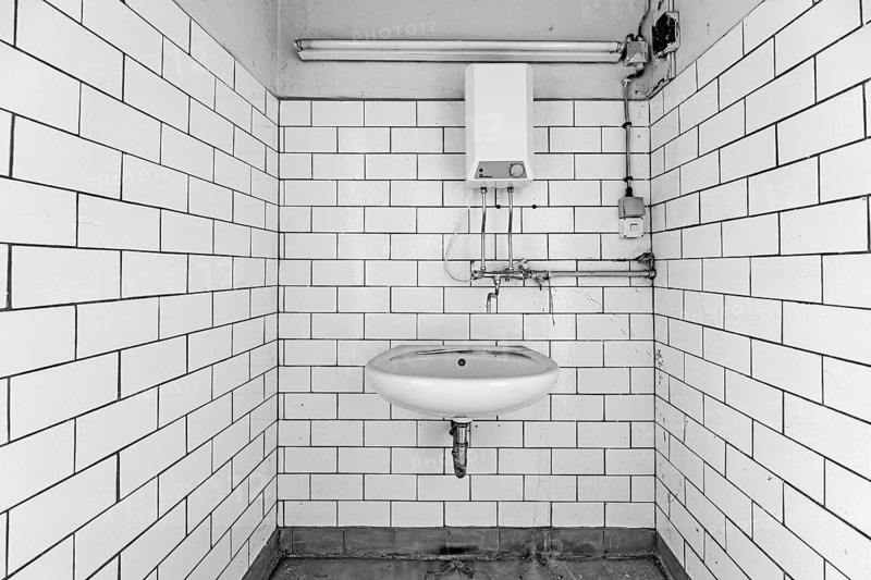 Old bathroom installation washroom