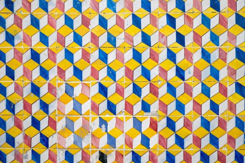 Old tile wall in Portugal