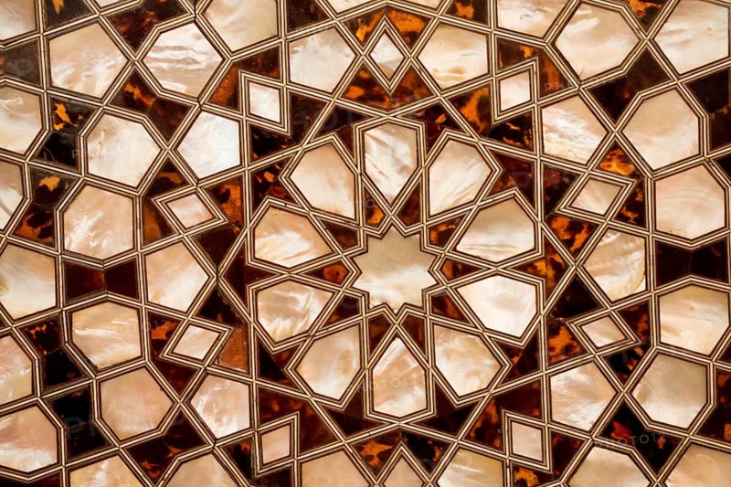 Ottoman art example of Mother of Pearl inlays from Istanbul