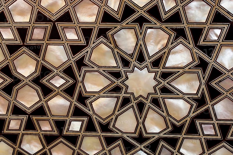 Ottoman art example of Mother of Pearl inlays from Istanbul