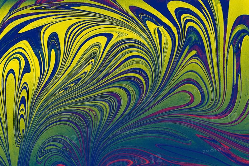 Ebru marbling handmade art, traditional Ebru technique. abstract background of marble liquid ink art