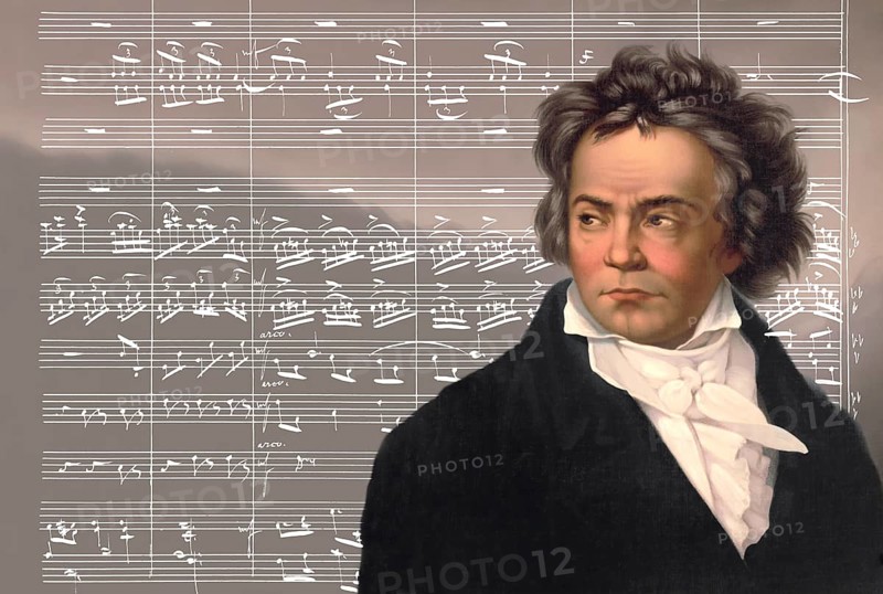 Ludwig van Beethoven, 1770 -1827, German composer, digitally altered