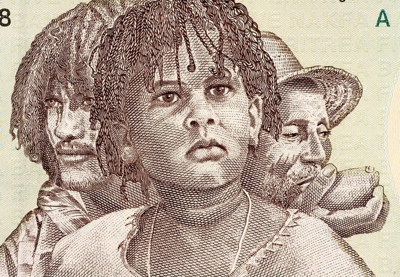 Three Generations of Eritreans on 5 Nakfa 1997 Banknote from Eritrea