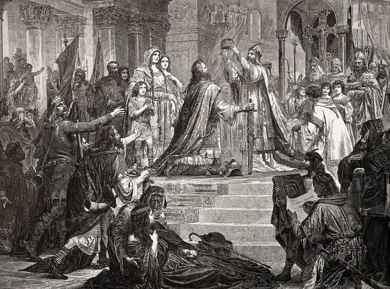 Imperial Coronation of Charlemagne as Emperor by Pope Leo III