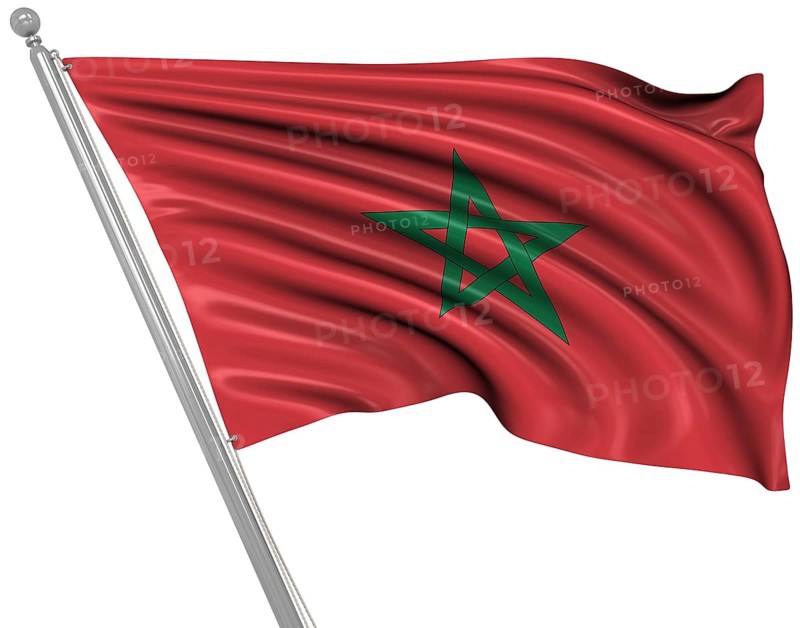 Flag of Morocco, This is a computer generated and 3d rendered image