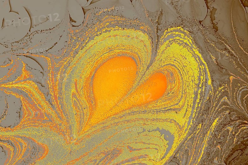 Ebru marble conch effect surface pattern design for print