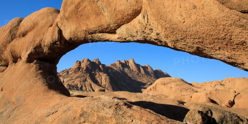 Rock Arch with the Spitzkoppe in the background