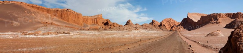 Valle de la Luna in the Atacama Desert in Chile