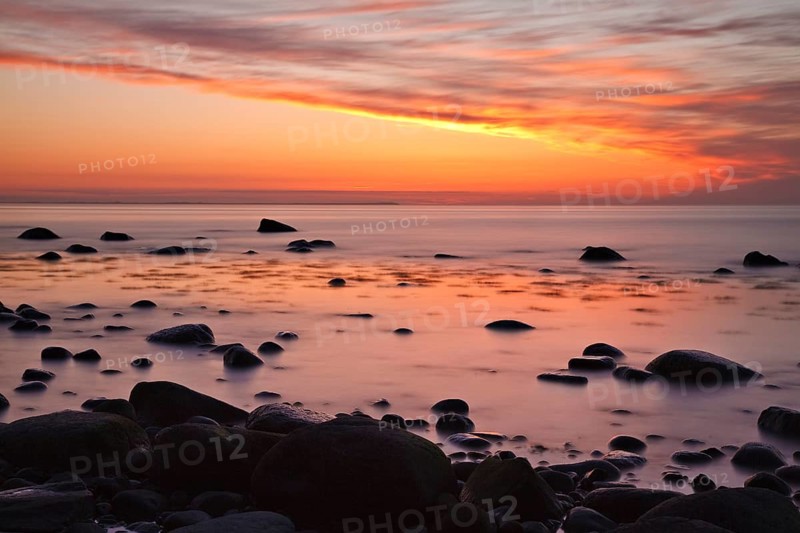 Sunset on the Baltic coast