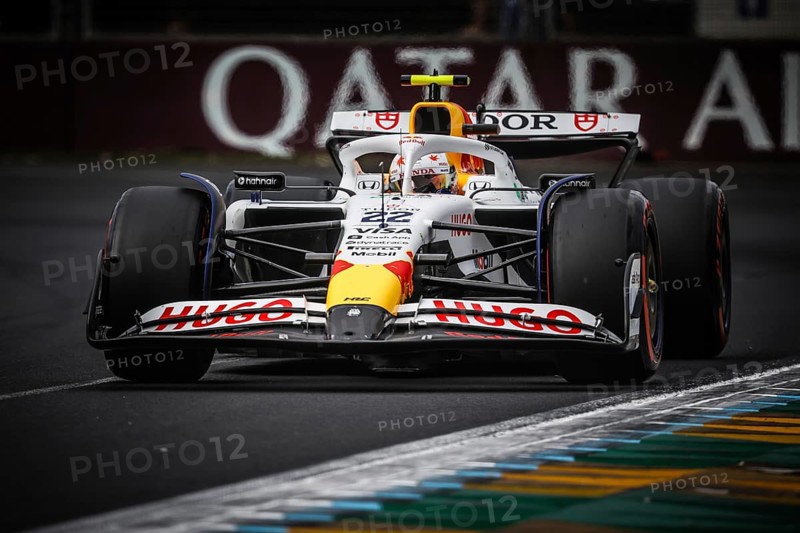 Yuki Tsunoda of Japan drives the Visa Cash App Racing Bulls F1 Team VCARB 02 during qualifying in the 2025 Australian Grand Prix at Albert Park in Melbourne, Australia, Oceania