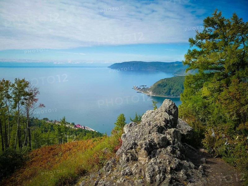 View on lake Baikal in the vicinity of Irkutsk, Russia, Europe