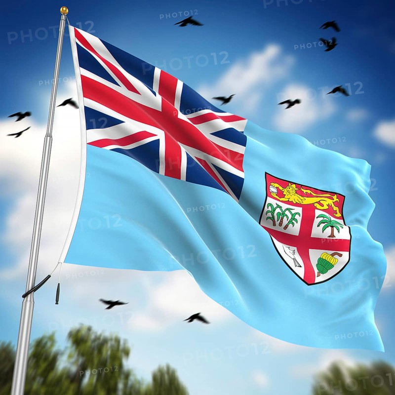 Flag of Fiji, This is a computer generated and 3d rendered image