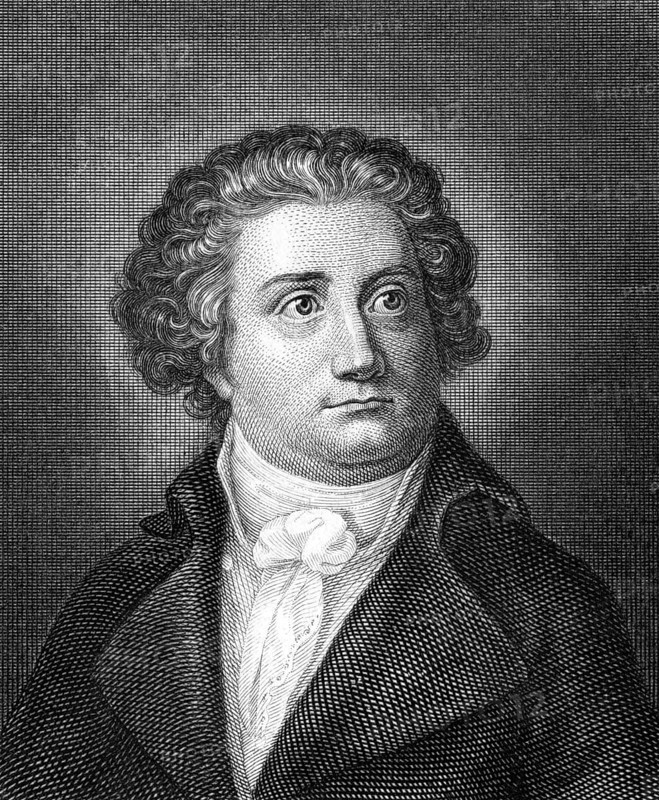 August Wilhelm Iffland (1759-1814) on engraving from 1859. German actor and dramatic author. Engraved by unknown artist and published in Meyers Konversations-Lexikon, Germany, 1859, Europe