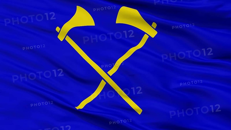 Saint Helier City Flag, Country Jersey, Closeup View