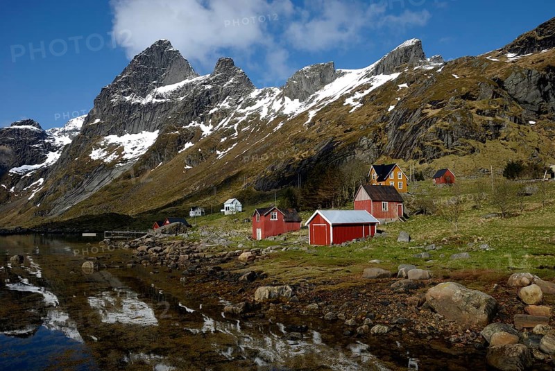 Vinstad, Reine, Moskenesöya, Lofoten, Norway, Europe